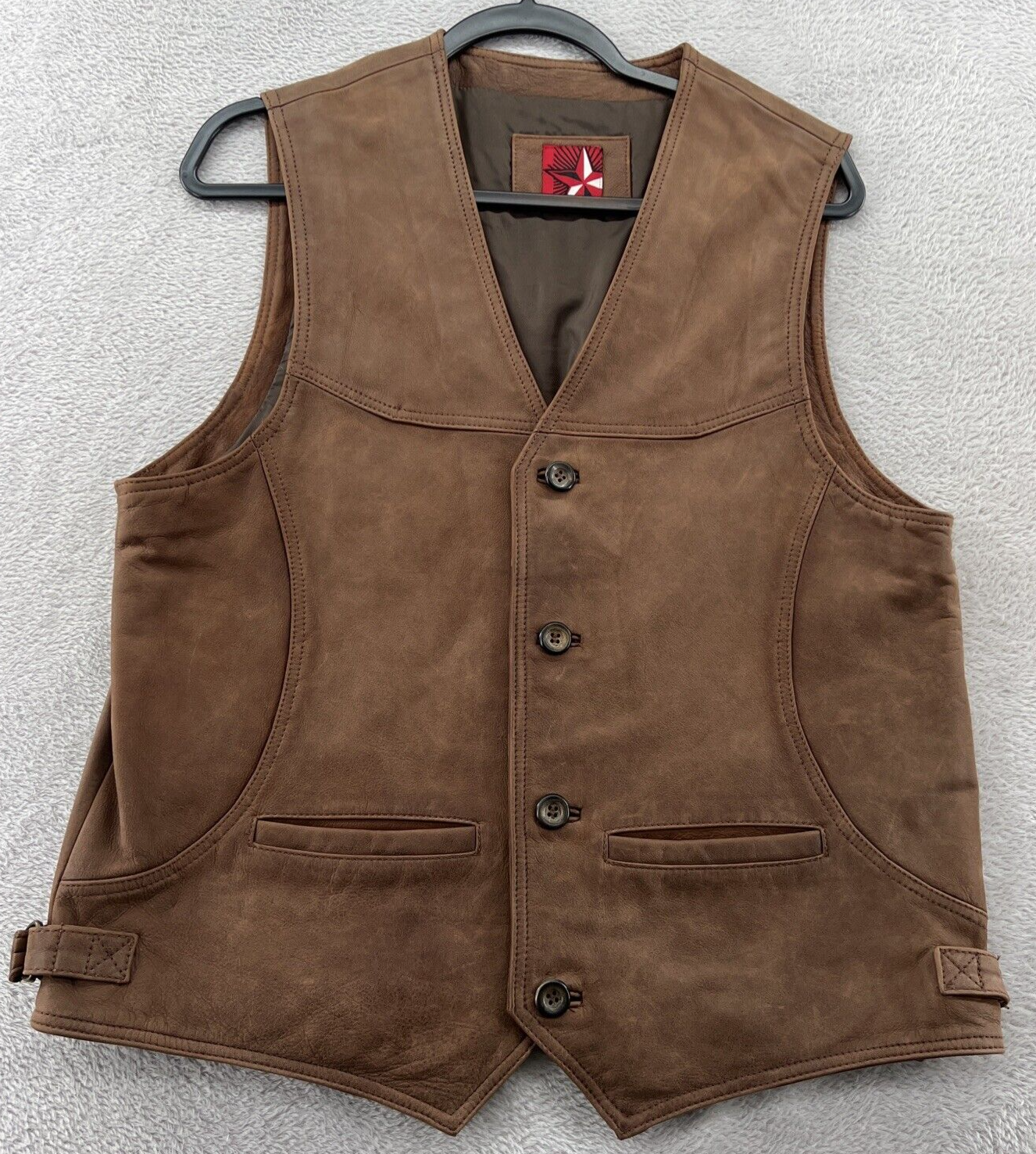 60's~ Euro Vintage Mr.Marti Brown Vest 60's~ Euro Vintage Mr.Marti