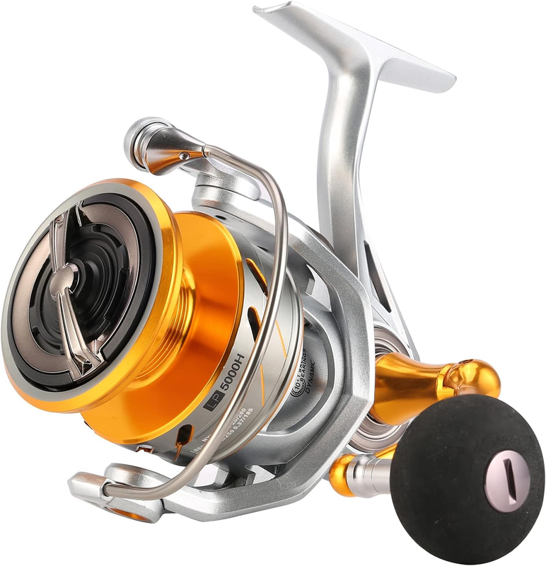 Rapid Saltwater Spinning Reel, 4.7:1,6.2:1 High Speed, Max D