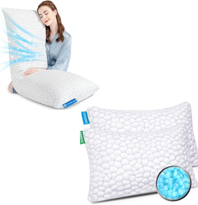 Cooling Bed Pillows King Size 2pack Cooling Bed Pillows For