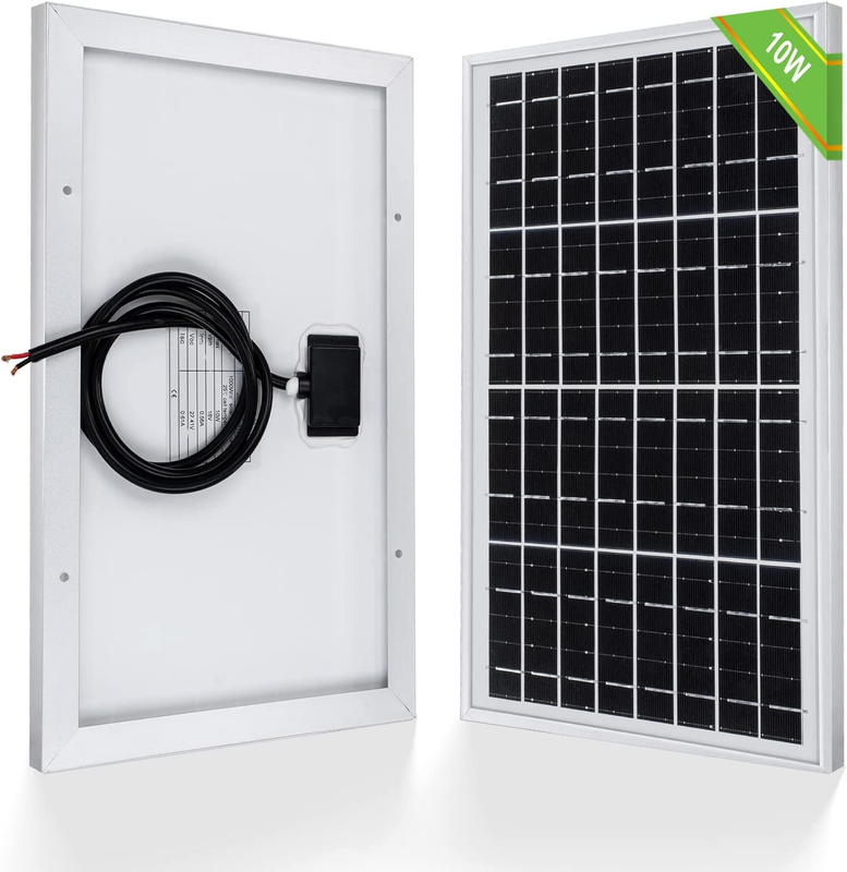 12V Solar Panel 10W Solar Panel Battery Charger Portable for Vehicle Gate Opener