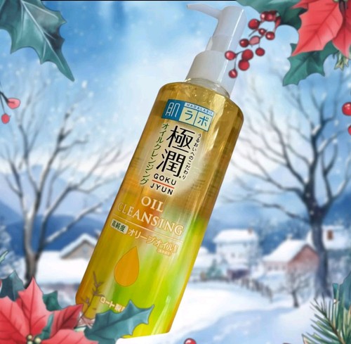 Hadalabo Gokujyun Cleansing Oil-200ml✕1.refill pack180ml✕2