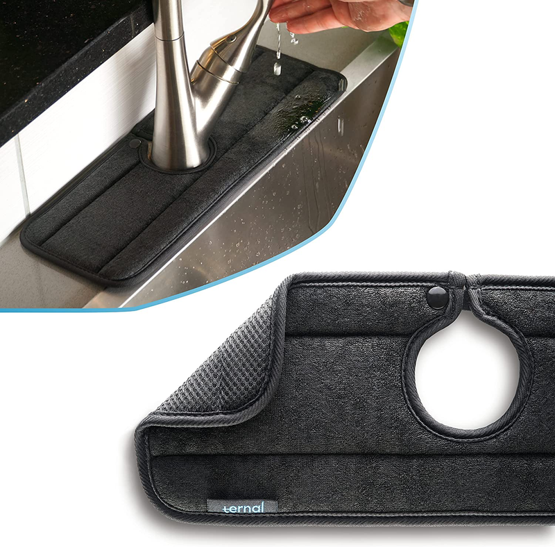Sink Mat Kitchen Faucet Absorbent Microfiber Fabric Machine 