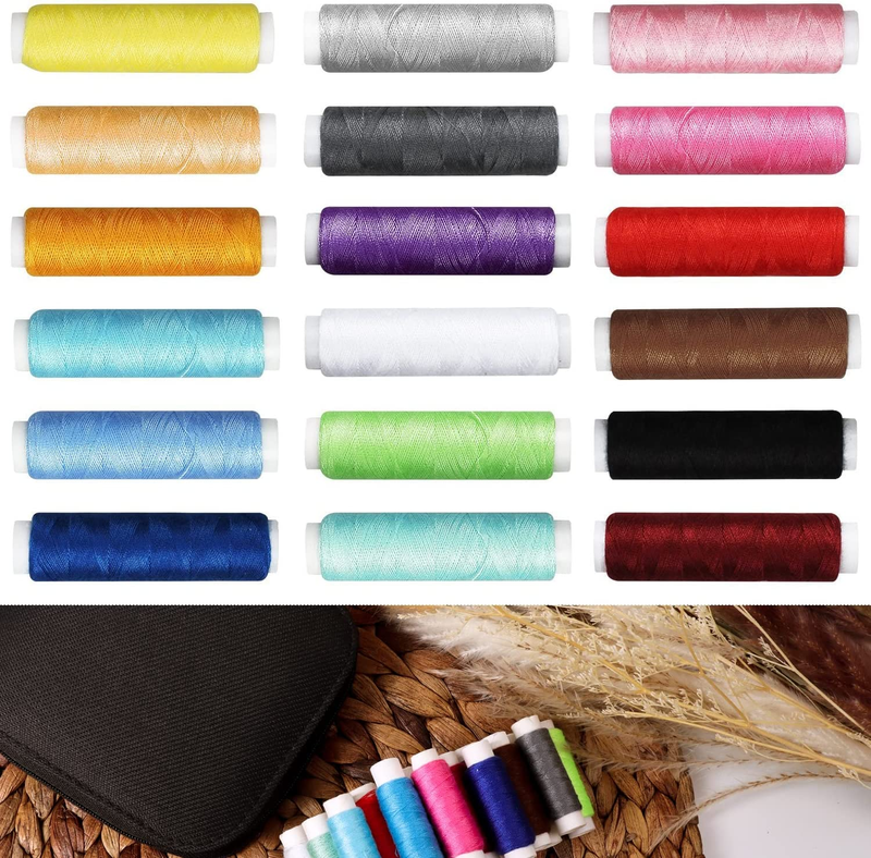 Sewing Kit with Case Portable Sewing Supplies for Home Traveler, Adults, Beginne