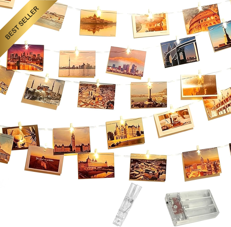 10 M 100 LED Photo Clips Fairy Lights, USB Fairy Lights for Room Decoration Phot