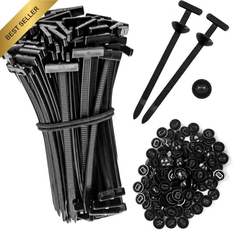 200 PCS Nylon Universal Cable Tie Buckle - Heavy Duty Self-Locking Cable Tie, Zi