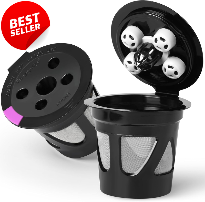 Reusable K Cup Pods 2 Pack Multistream for Keurig Supreme Slim Duo - US