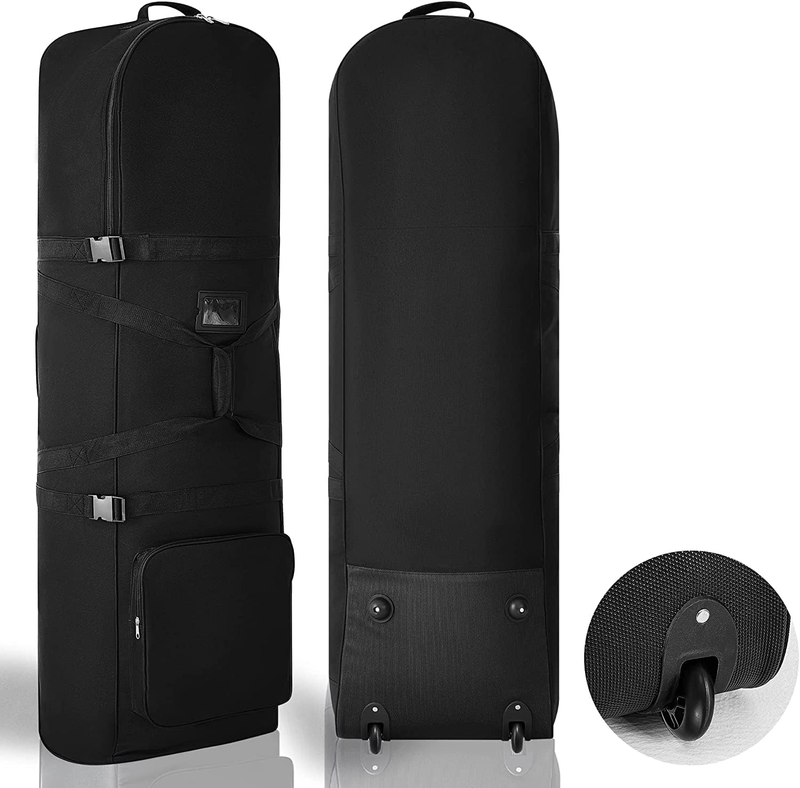 GOLF CLUB TRAVEL BAG COVERS Hard Case Wheels Protector Rolling Foldable Airlines