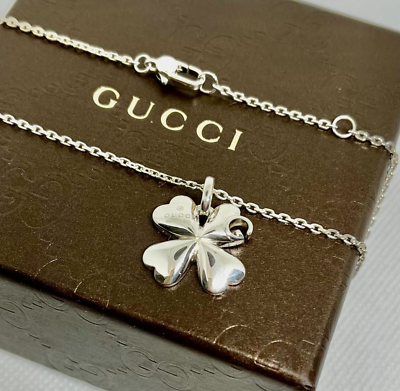 Gucci clover deals necklace