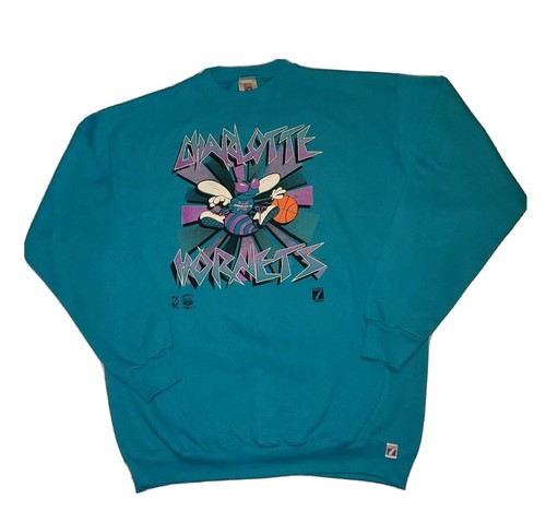 Sz XLT Vintage Charlotte Hornets NBA Logo 7 Sweatshirt USA