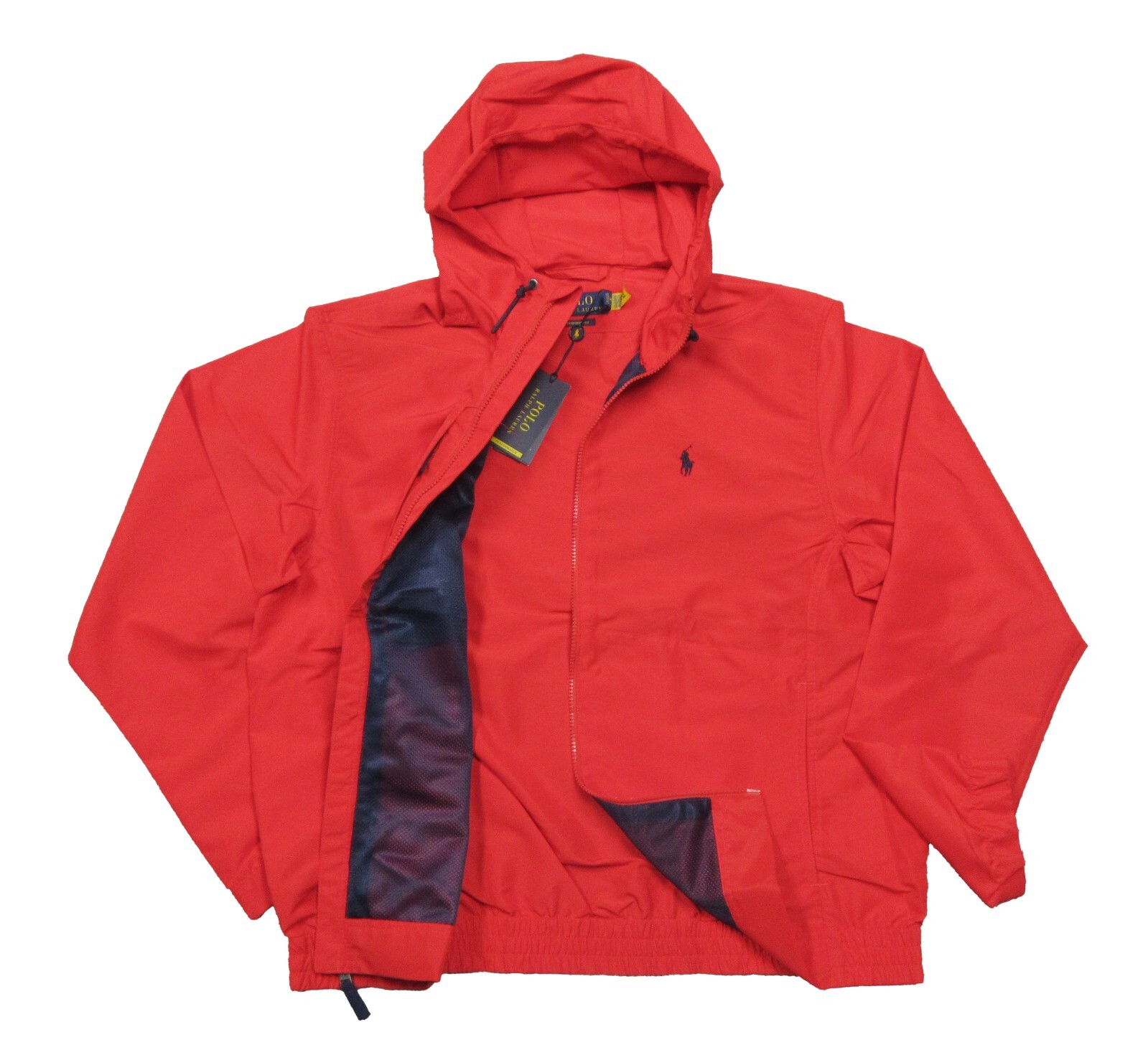 Polo Ralph Lauren Men's Red Packable Water-Repellent Hooded