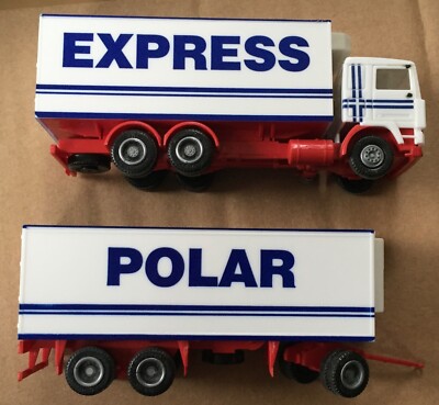 AWM HO camion semi-remorque blanc POLAR EXPRESS transport réfrigéré # 71475