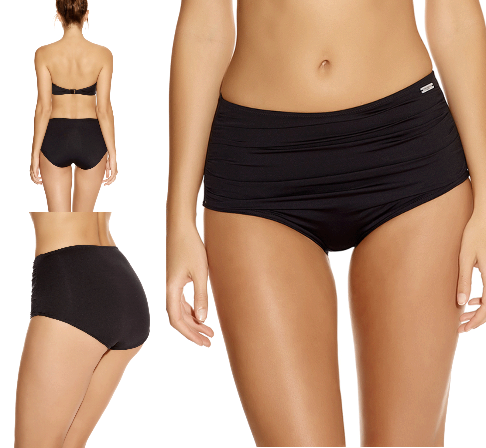 black bikini shorts