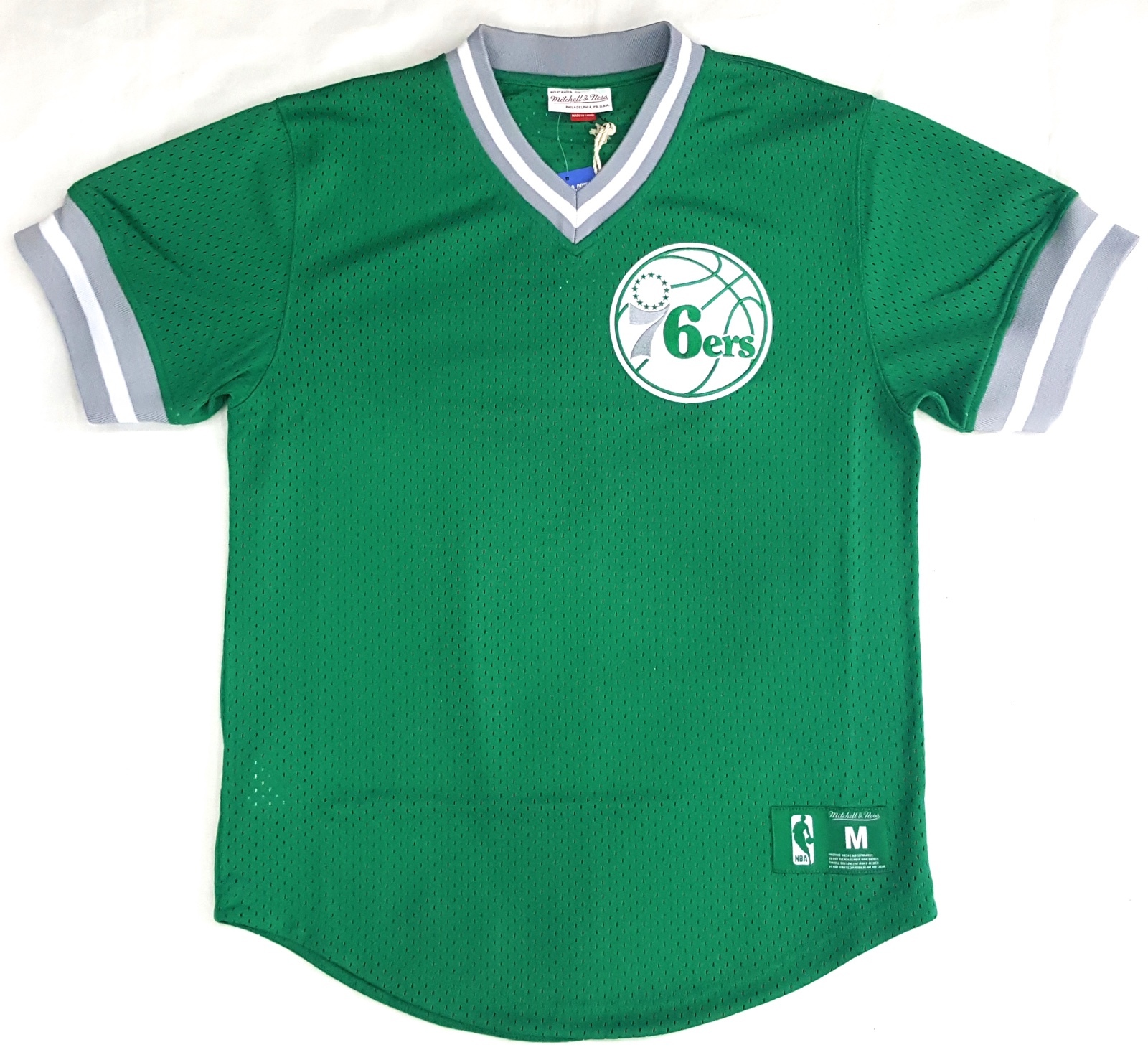 MITCHELL & NESS PHILADELPHIA 76ERS MESH AUTHENTIC BP JERSEY