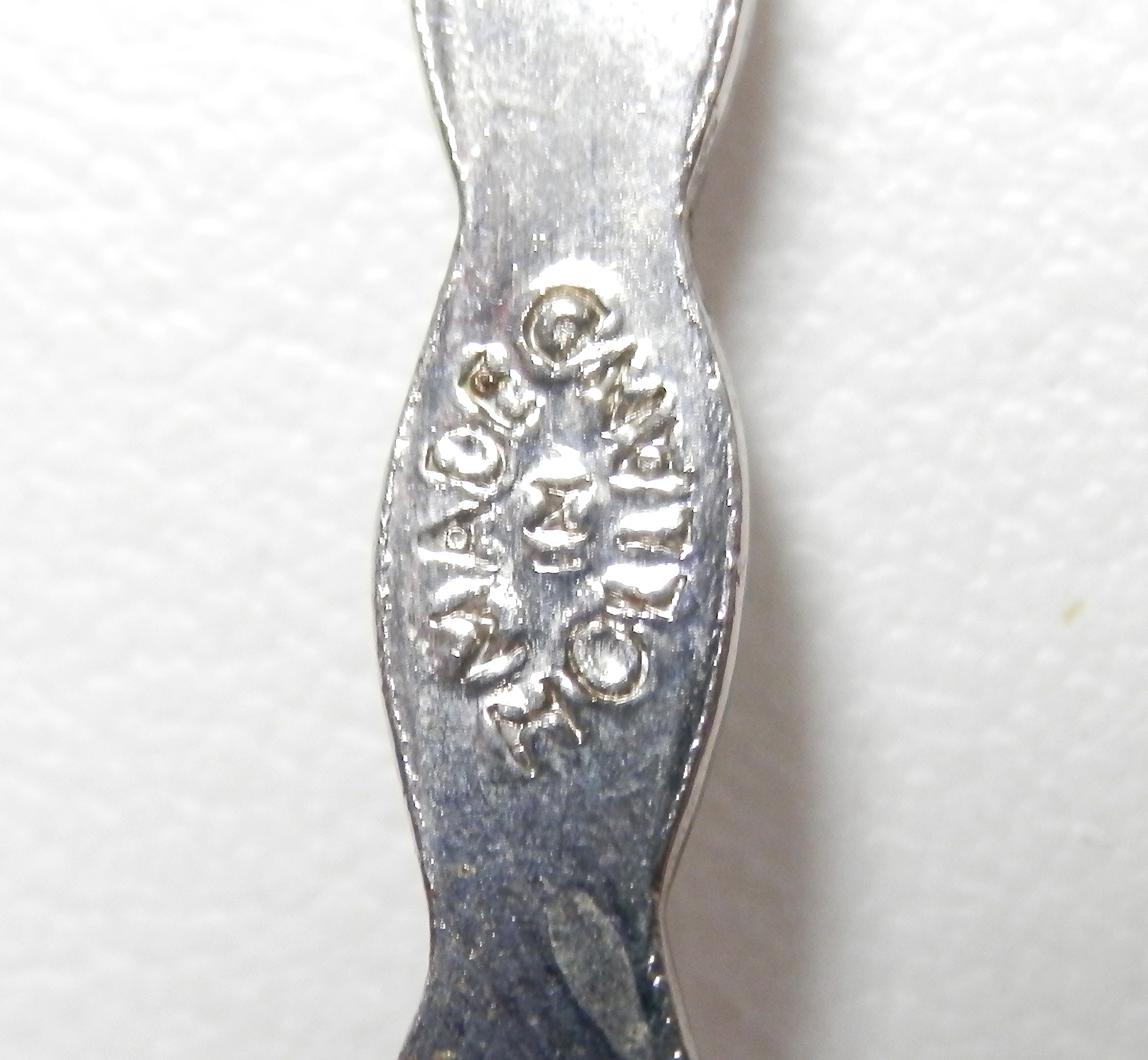 Vintage British Columbia CANADA Souvenir Spoon Dogwood Flowers Manning Park 5