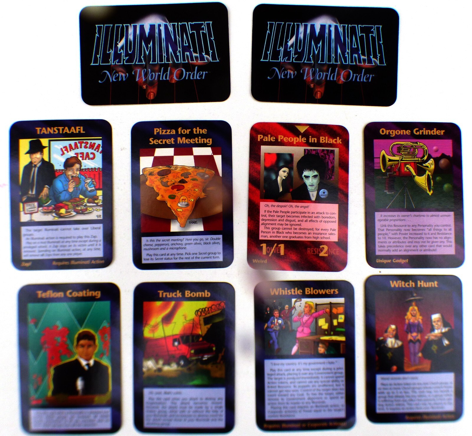 Illuminati: New World Order. Assassins Expansion - All Cards