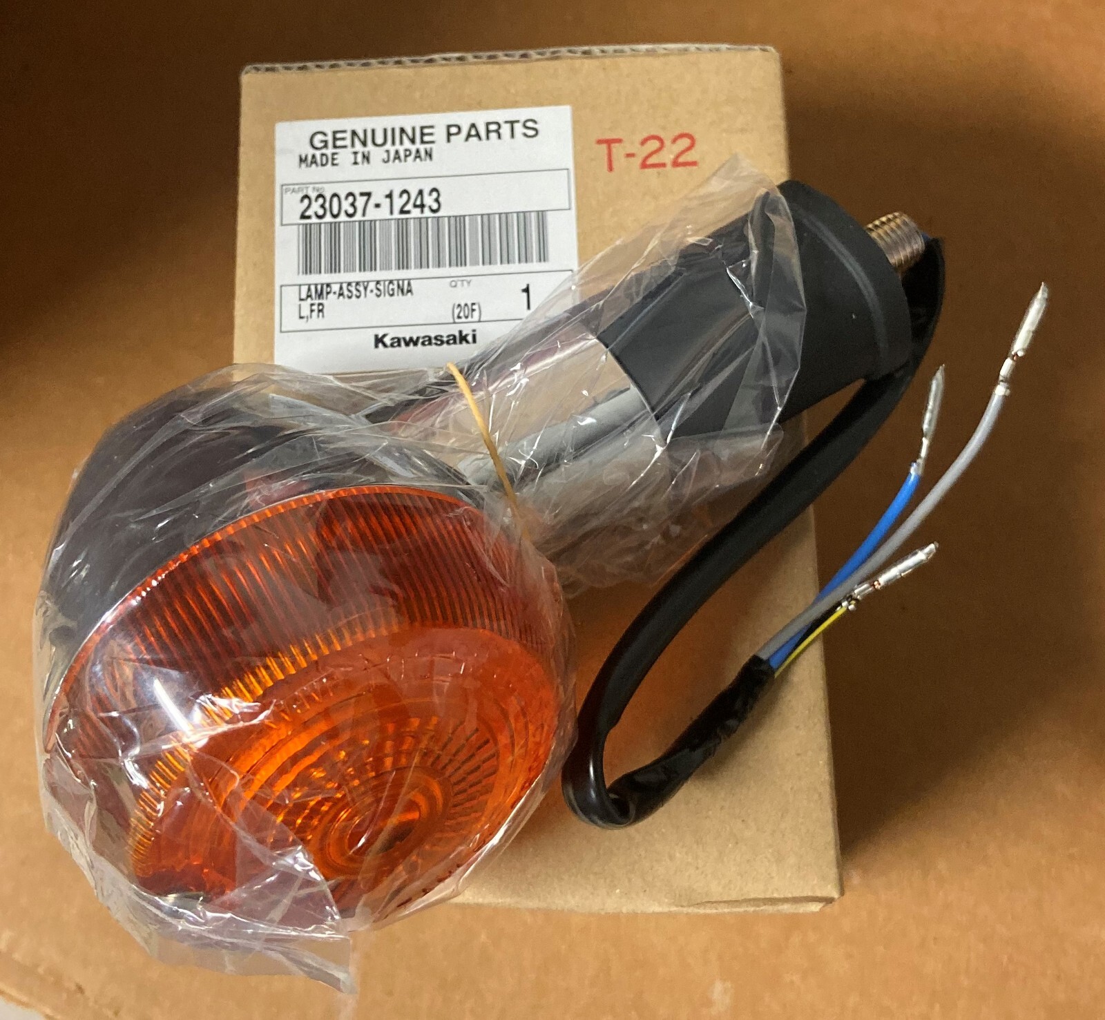 Kawasaki Vulcan 500 1500 VN1500 EN500 Front Turn Signal Assy Kawasaki Vulcan 500 1500 VN1500 EN500 Front Turn Signal Assy
