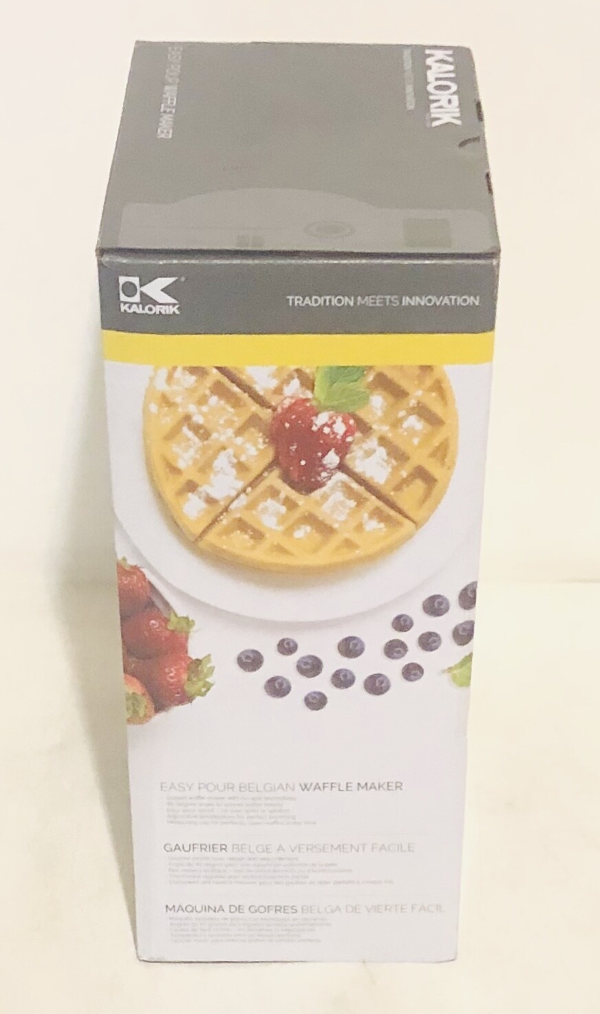 Kalorik Easy Pour Belgian Waffle Maker Model # WM 45024 S