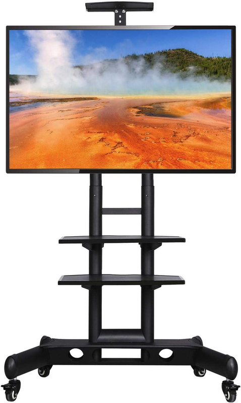 Rolling/Mobile TV Cart with Wheels for 32-75 Inch LCD LED 4K