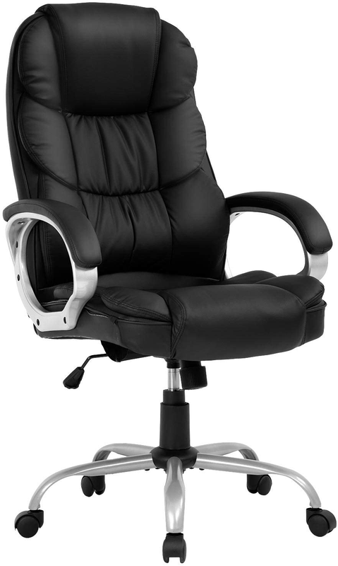 COMFORTABLE Executive Office Chair Ergonomic Lumbar Support Swivel Desk Business