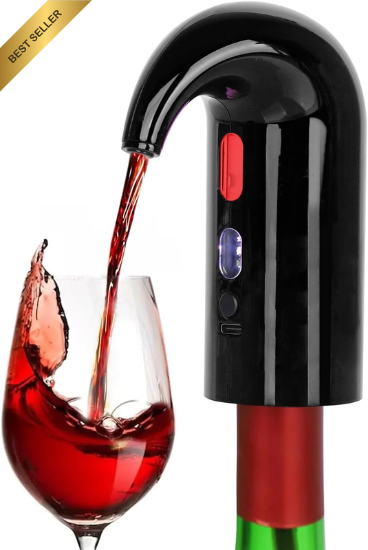Electric Wine Aerator, One Touch Red Wine Decanter Pump, Smart Wine Dispenser Pu