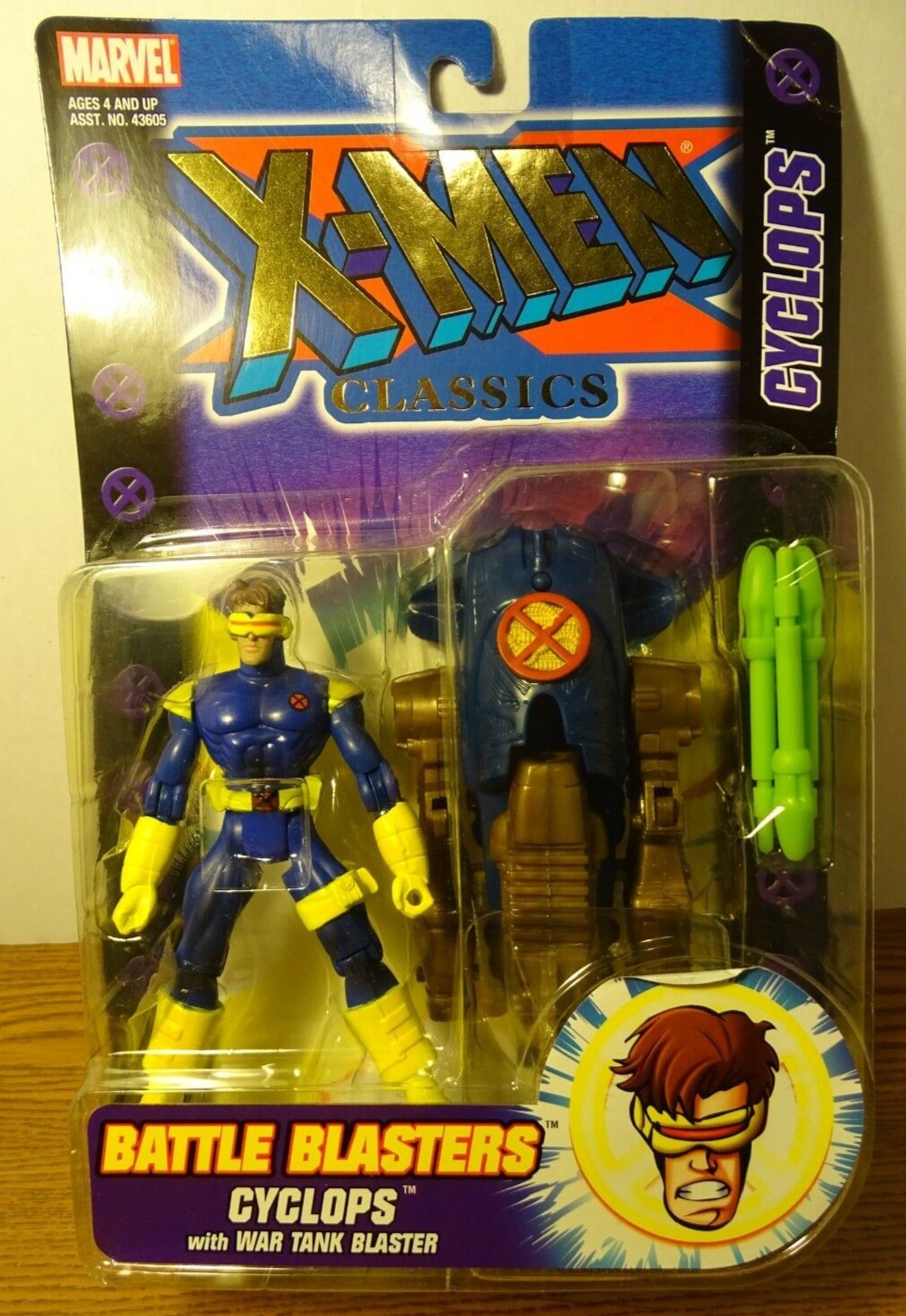 X-Men Classics Battle Blasters Cyclops Action Figure Marvel