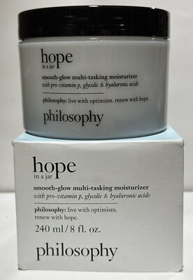 Philosophy Hope In A Jar Smooth Glow Multi Tasking Moisturizer- 8 oz Mega Size