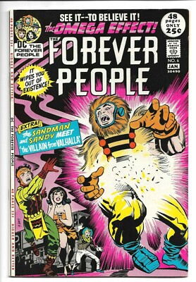 Forever People #6, 1972 DC Darkseid, Sonny Sumo, Justifiers, Jack Kirby 7.5 VF-