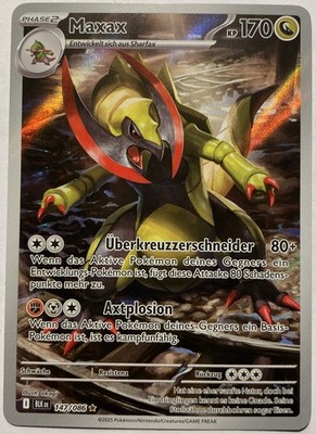 Pokemon Maxax Illustration Rare | Deutsch 147/086 Schwarze Blitze | Near Mint