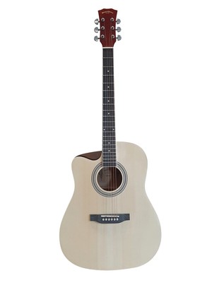 Left handed Acoustic Guitar for Beginners, Starters, Students Natural SPS338LF