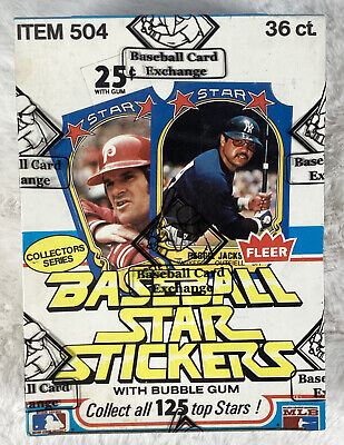 1981 Fleer Star Sticker Baseball Wax Box BBCE Wrap From Factory Sealed Case