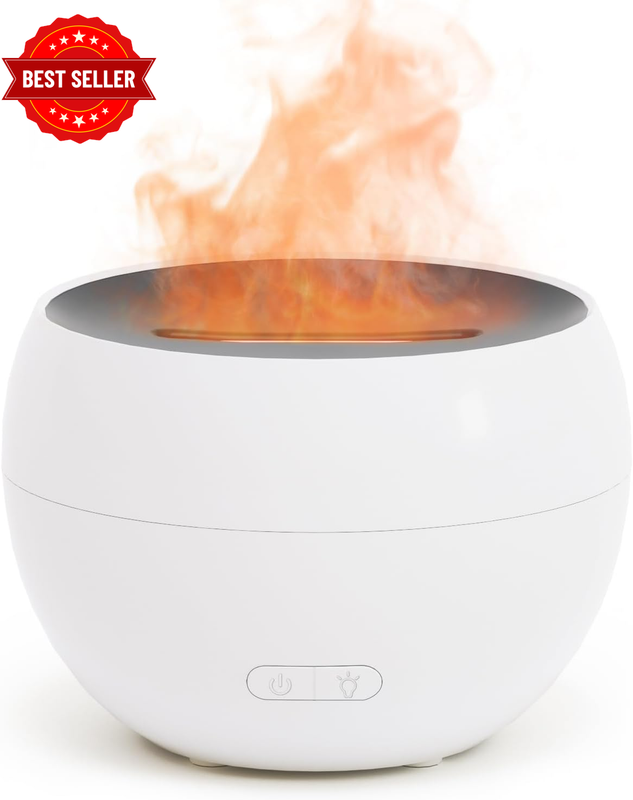 Fire Diffuser, 150Ml Essential Oil Diffuser, Aromatherapy Humidifier with Auto-O