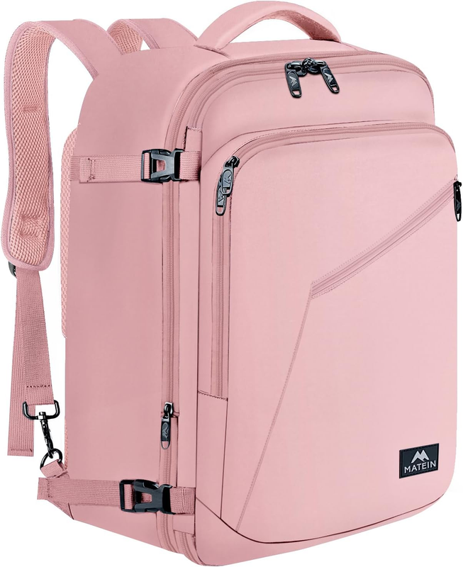 Pink Travel Backpack for Women Large Backpack Airline Approved X-Large