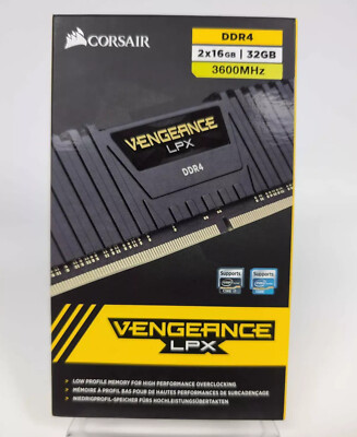 CORSAIR VENGEANCE LPX 32GB (2x16GB) DDR4 3600MHz CMK32X4M2D3600C18, READ DESCRIP