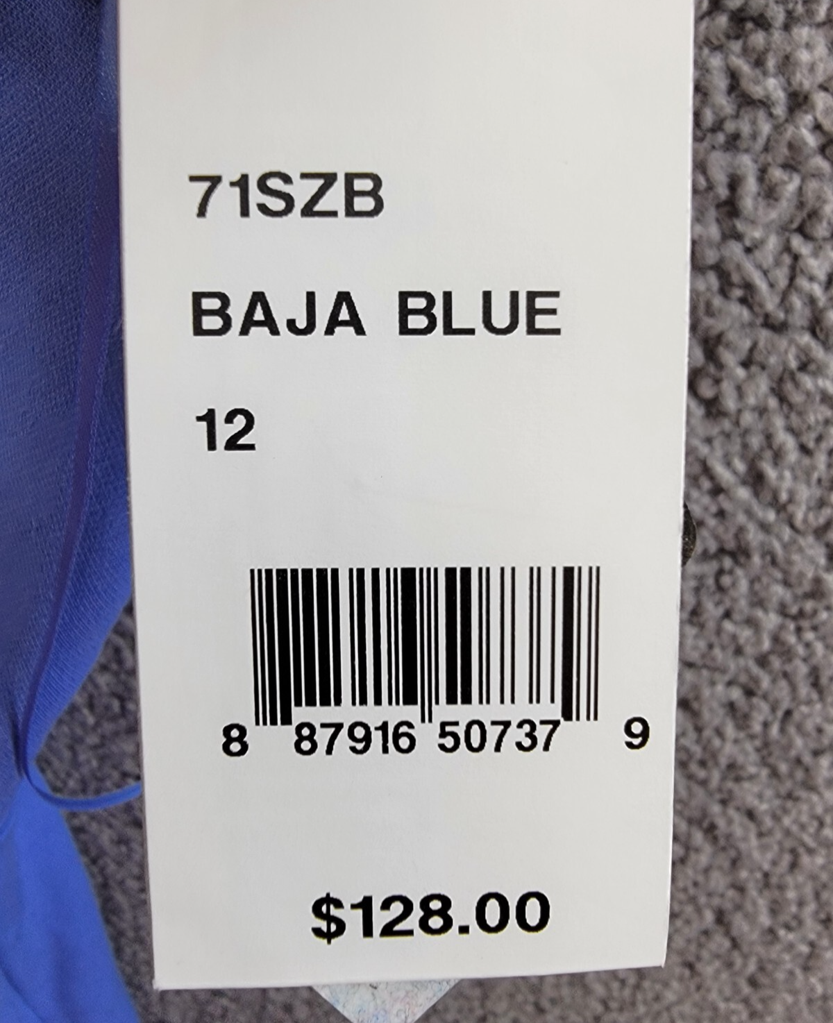 FRENCH CONNECTION Whisper Straight Mini Dress Women's 12 Baja Blue Zip Closure - Picture 13 of 13