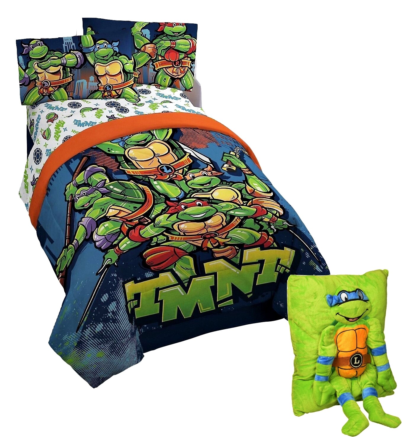 Teenage Mutant Ninja Turtles Tmnt 6pc Full Size Plush Comforter