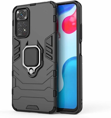 For XIAOMI POCO M4 PRO ARMOR CASE WITH STAND RING MAGNETIC HOLDER SHOCKPROOF 360