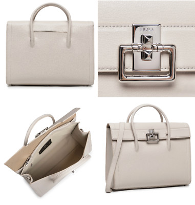 FURLA Villa Shoulder-Bag Hand-Tasche Schultertasche Umhängetasche Handbag Perla