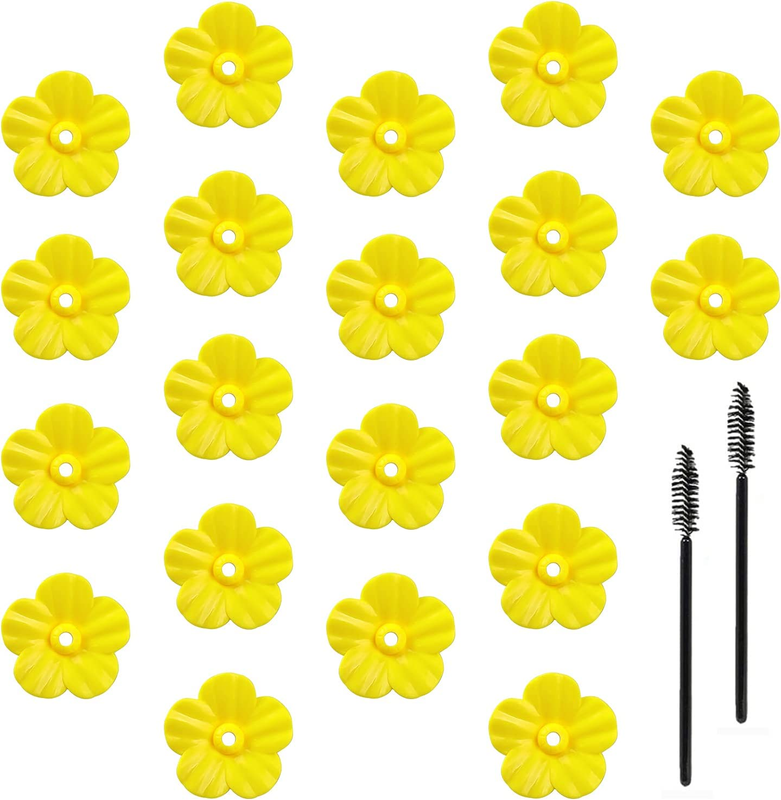 Replacement Flowers With Cleaning Brush, Yellow