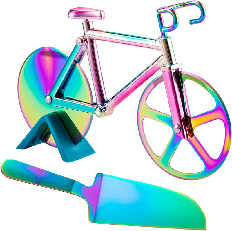 Pizza Cutter Wheel, Non-stick Bike Pizza Cutter Stainless Steel With Piz