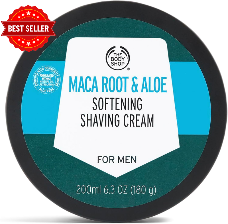 Maca Root & Aloe Softening Shaving Cream for Men, 200Ml