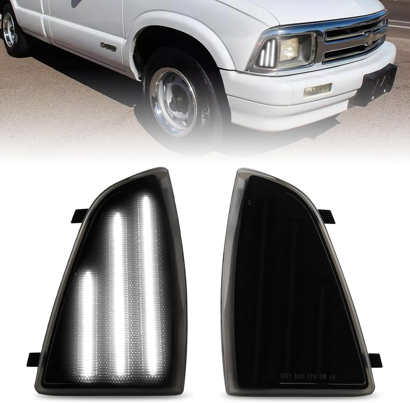 Front Corner Light Assembly Compatible with Chevy Blazer S10 1994-1997, Upgraded