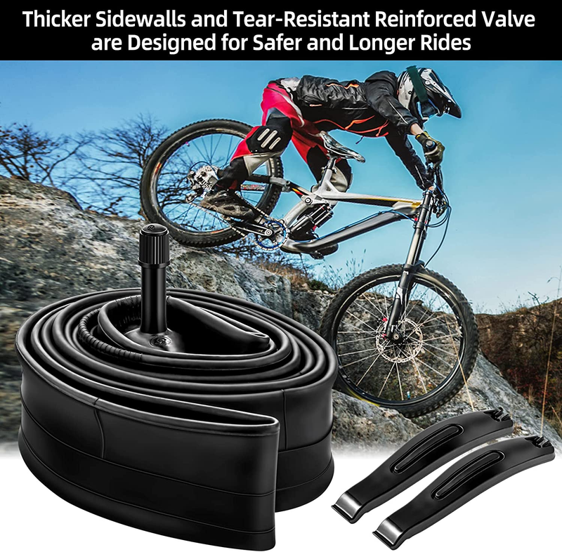 2PCS Premium Bike Tubes Compatible for 26 Inch X 1.75/1.95/2.10/2.125 Bike Tire,