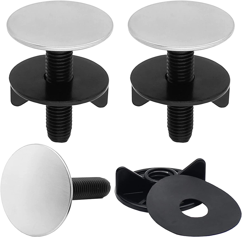 3 Pcs Kitchen Sink Hole Cover Black Faucet Brushed Nickel Sink Caps for Top Hole