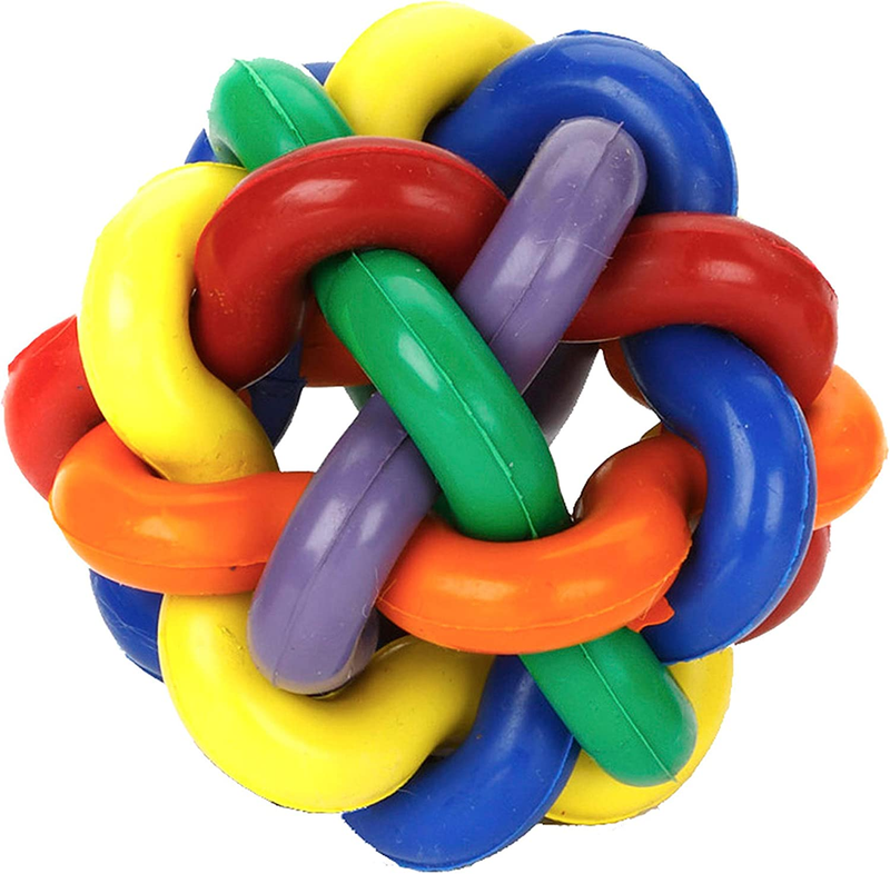 Multi Pet Nobbly Wobbly Dog Rubber Ball-Medium, for Small Br