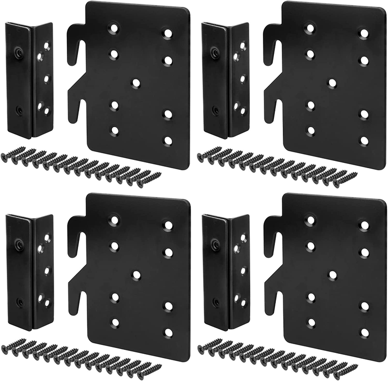 Bed Post Double Hook Slot Bracket, Cold Rolled Steel 5