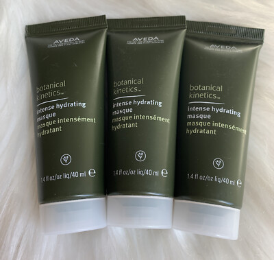 3x Aveda Botanical Kinetics Intense Hydrating Masque 1.4oz/40ml Each Travel Size