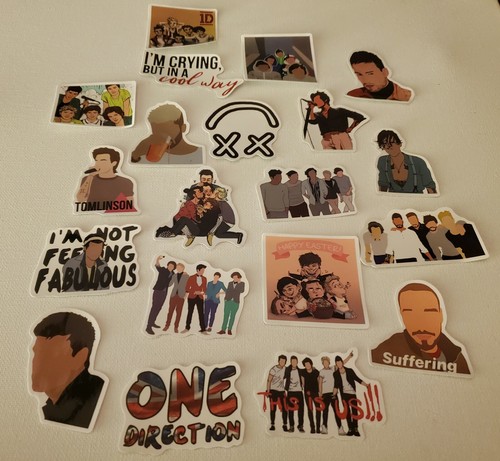 One Direction Cartoon Stickers Vinyl Skateboard Luggage Laptop Decals #5