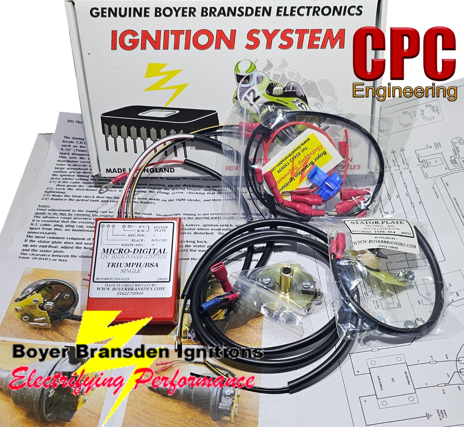 BSA Triumph Boyer Bransden electronic ignition Distributor