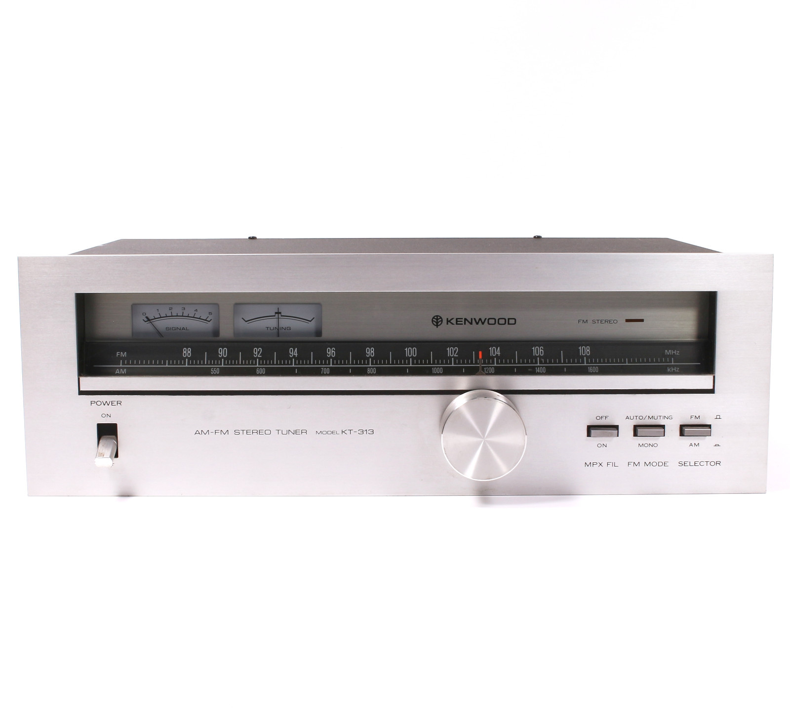 Vintage Kenwood AM-FM Stereo Tuner Model KT – 313