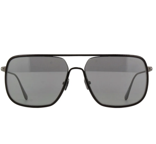 Pre-owned Tom Ford Cliff-02 Ft1015 12c Limited Edition Sunglasses Black Frame 60mm In Gray